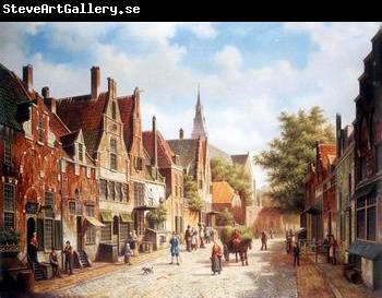 unknow artist European city landscape, street landsacpe, construction, frontstore, building and architecture. 177